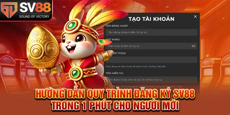 Hướng dẫn quy trình đăng ký SV88 trong 1 phút cho người mới